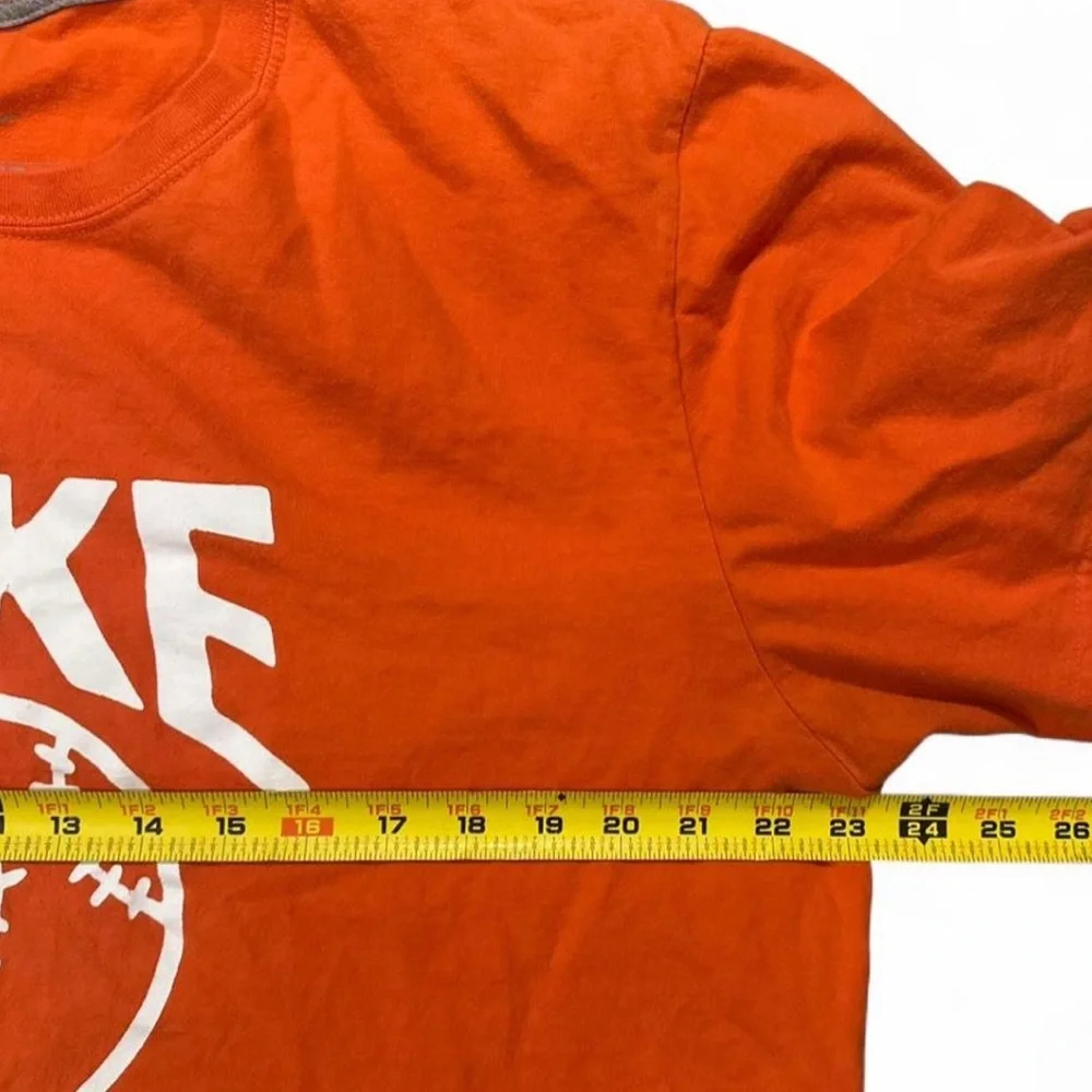 Y2K Nike Baseball Orange Graphic T-Shirt Size Men’s XL
